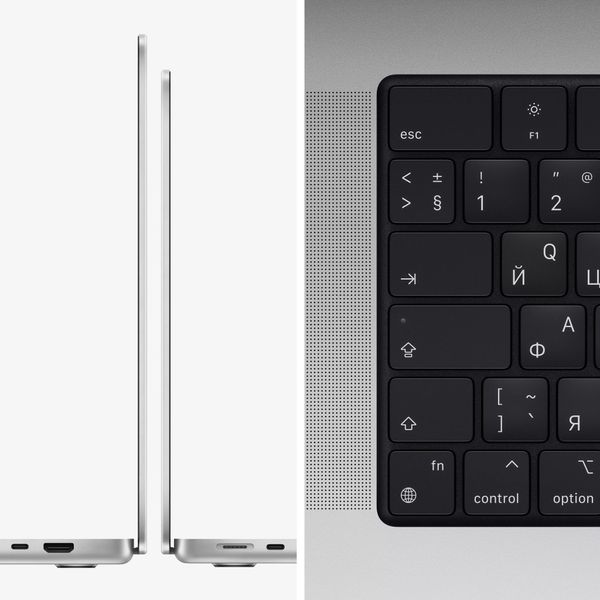 Ноутбук Apple MacBook Pro 14" Late 2021 MKGR3LL/A (M1 Pro 8C CPU, 14C GPU, RAM 16 ГБ, SSD 512 ГБ), серебристый