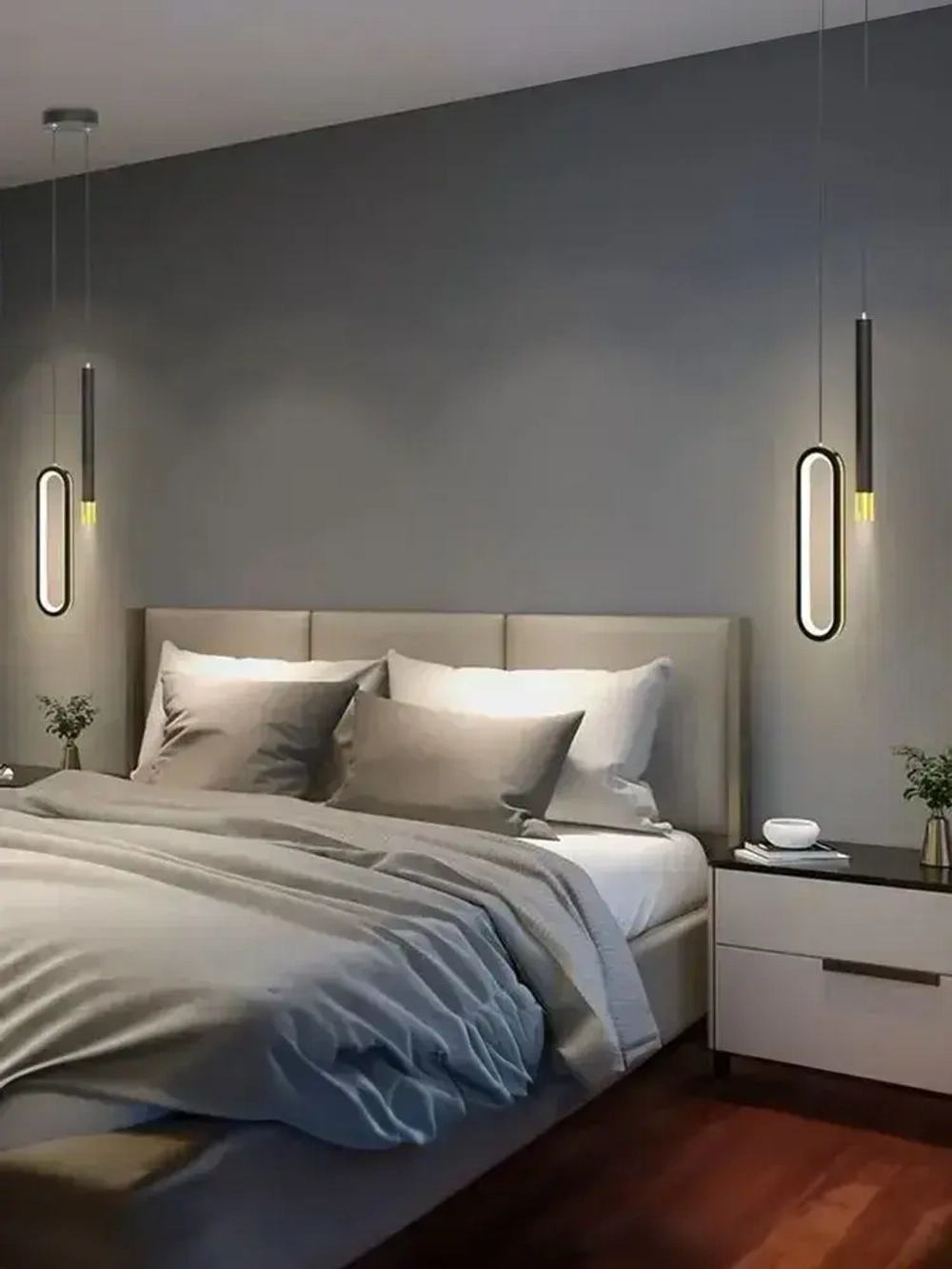 Светильник потолочный светодиодный, OutFrame, 2шт, 14Вт, люстра в стиле лофт, 3000К, теплый, черный