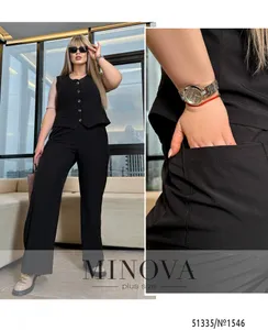 Костюм 1546-черный Minova