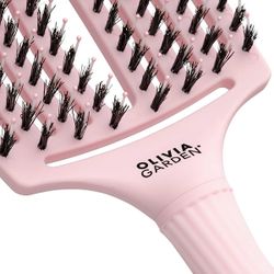 Щетка для волос Olivia Garden Fingerbrush Care Iconic Boar&Nylon Pastel Pink L