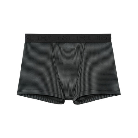 Мужские трусы боксеры черные в полоску HOM SIMON Boxer Briefs HO1 359850_400004