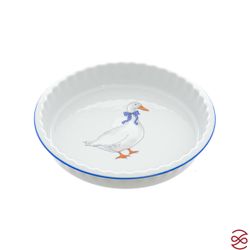 Блюдо для запекания круглое Гуси 24 см