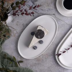 Блюдо овальное 24,4*14,5 см h1,7 см для подачи белое фарфор NEW P.L. Proff Cuisine [5]