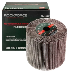 Насадка шлифовальная 120х100мм(Grit 100) RockForce##Rock FORCE RF-FD4100W