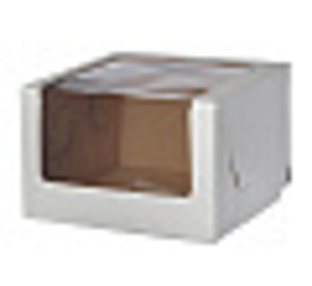 Коробка 23*23*15 с панорамным окном МИКРОГОФРОКАРТОН