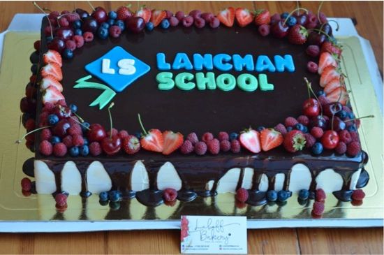 Корпоративный торт для Lansman School №1011