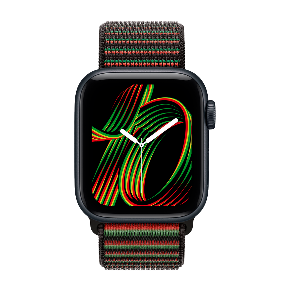 Умные часы Apple Watch SE 3 (2025) GPS, 40mm, Midnight Aluminium Case with Black Unity Sport Loop