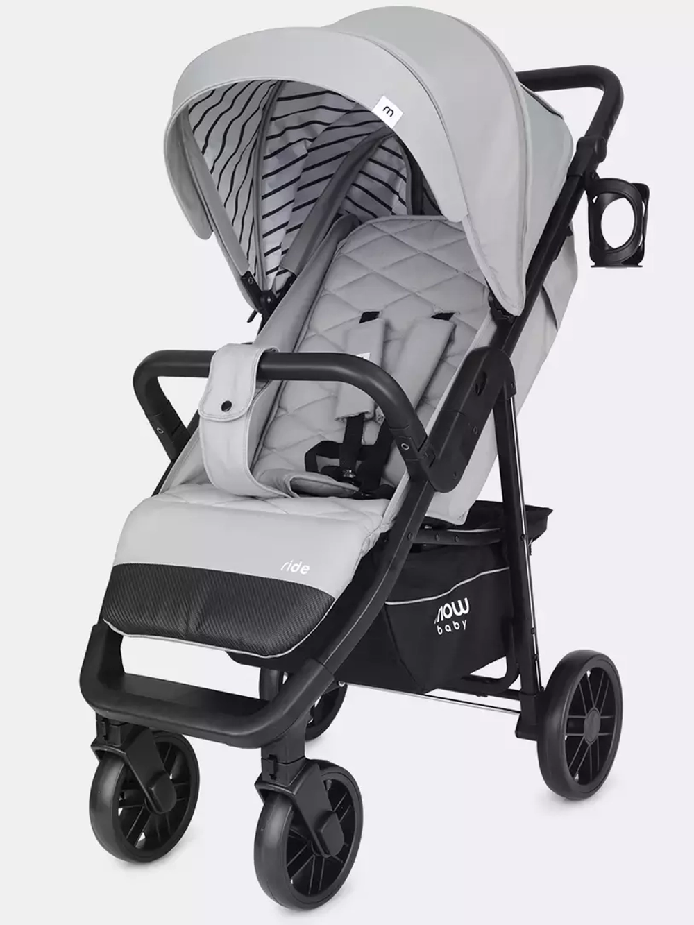 Коляска детская MOWBaby "RIDE" RA082 Silver