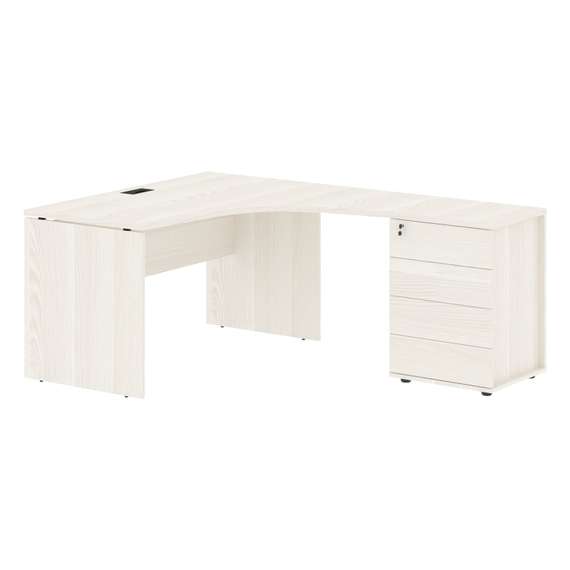 Стол эргономичный с тумбой EDCET 1318(R)  1360х1880х750 EDIS