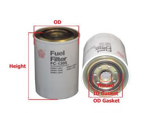 FC-608  SAKURA  FC1305 Фильтр топливный