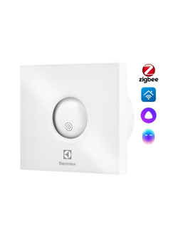 Вентилятор вытяжной серии Rainbow EAFR-120T white с таймером