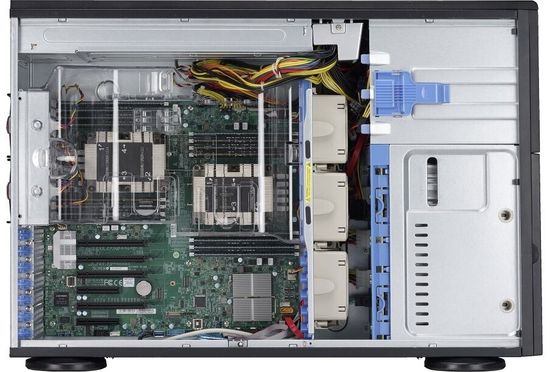 7049GP-TRT Серверная платформа Supermicro SuperWorkstation 7049GP-TRT 4U, 2 x Socket LGA 3647, C621, 16 x DDR4, 8 x 3.5" SATA3 Hot-Swap, 6 x PCI-E x16, 4 x GPU, 2 x 10GbE, R2000W 1+1, IPMI P/N: SYS-7049GP-TRT