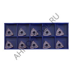 Пластина твердосплавная ISO WNMG060408-MFA APM20B AHNO по жаропроч. и нерж.стали, получистовая