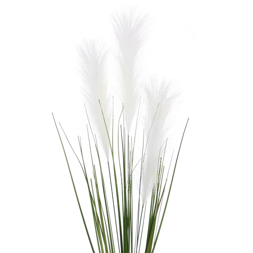 Искусственная трава для декора 90см белая