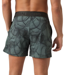 Мужские теннисные шорты Björn Borg Ace Printed - зеленый