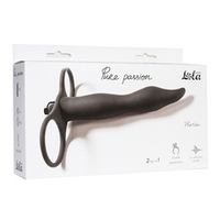 Вибронасадка 15,9см для двойного проникновения Lola Games Pure Passion Flirtini Black 1204-01lola