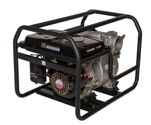 Мотопомпа бензиновая Lifan 100SP - для грязной воды [100 мм | 80 м³/ч | 1333 л/мин]