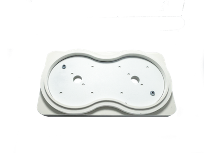 Платформа теневая белая круг DUO под светильник Art GX53 215х120х15мм