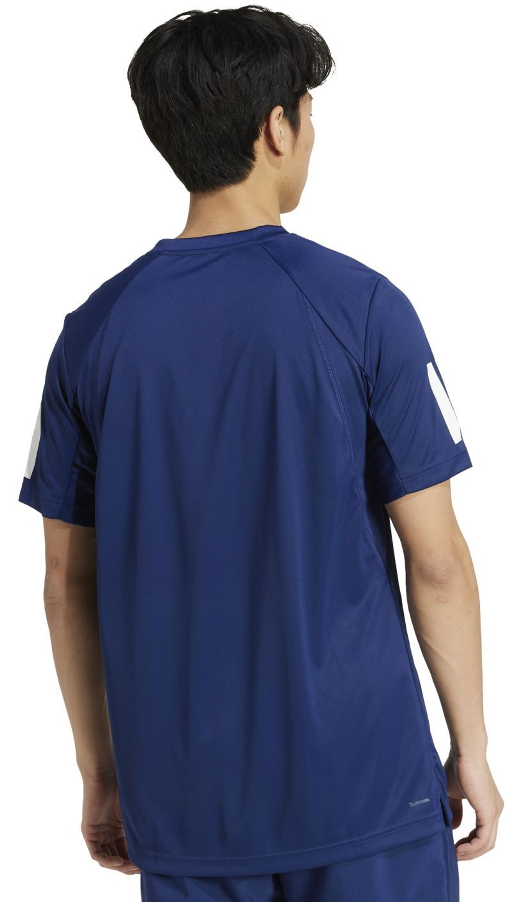 Теннисная футболка Adidas Club 3-Stripes - Blue