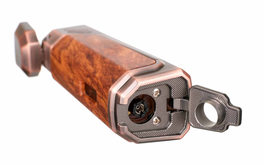 Зажигалка сигарная Honest, тройное пламя, с пробойником, бронза 784-Bronze