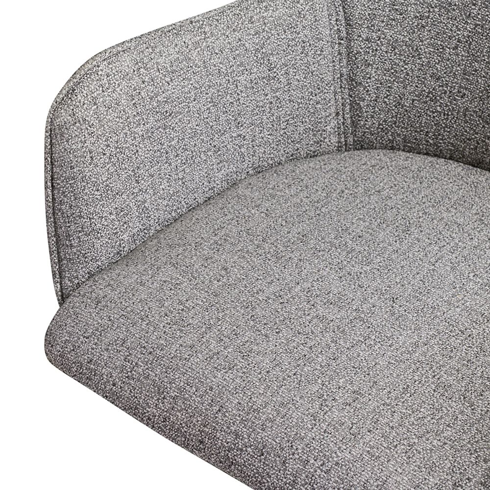 Кресло Isla, рогожка, серое