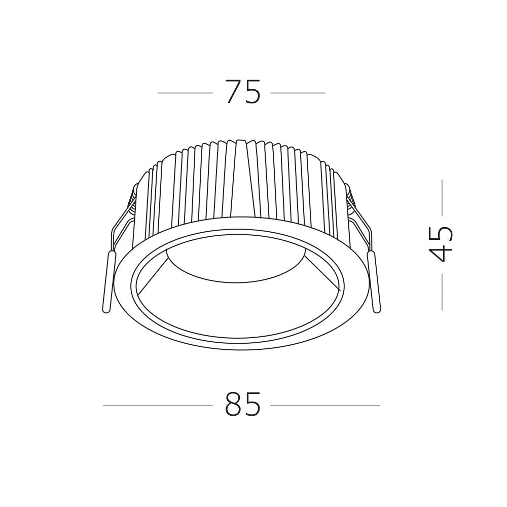 Светильник встраиваемый LED 7W 4000K