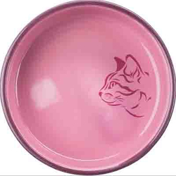 Trixie Миска керамическая для короткомордых пород, 0,3л/15см, цвет в ассортименте