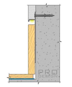 Плинтус скрытого монтажа Pro Design Universal 235 черный, 2700x14,5x100 мм
