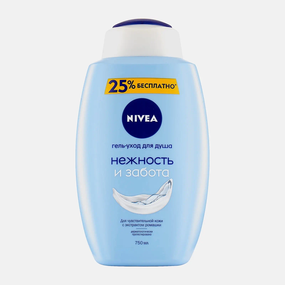 Гель-уход для душа Нежность и забота NIVEA 750мл