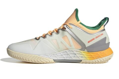 Мужские кроссовки теннисные Adidas Adizero Ubersonic 4 M Heat - off white/taupe metallic/acid orange