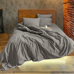 Вареный (стираный) хлопок, цв.Тёпло-коричнево-серый | ш.250 см | 120 г/м² | хлопок-100%