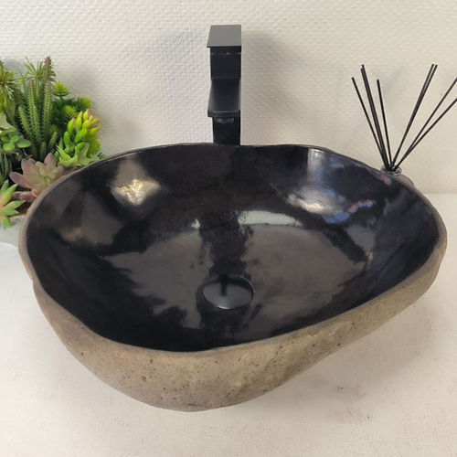 Раковина из речного камня RS-65313 48*41*15 0856