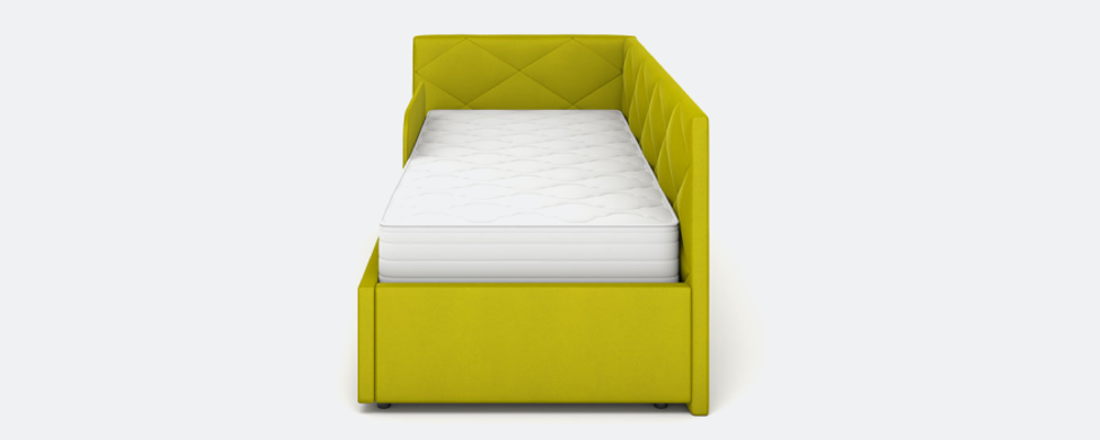 Кровать Селия (с.м.090*200) Bravo blue, ВариантКроя1 /