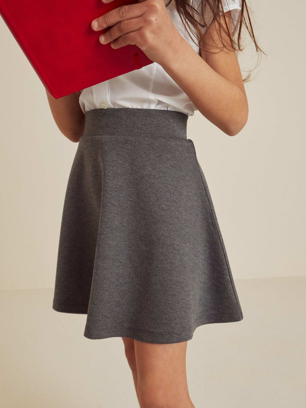 Юбка школьная для девочки Next C25-821, Серый