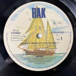 Винтажная виниловая пластинка LP Smokie Greatest Hits Volume 2 (Germany 1980) Needles And Pins