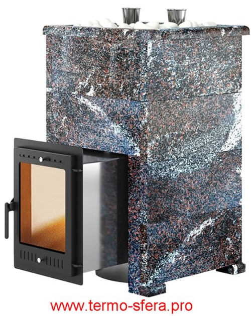 Печь для бани Эверест "Steam Master 38 INOX" Амфиболит, S-40
