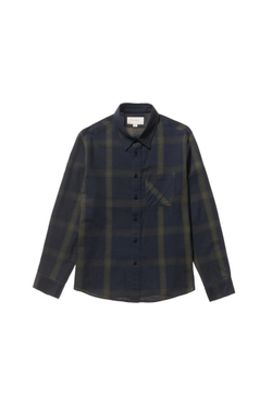 ZARА РУБАШКА В КЛЕТКУ, МОРСКОЙ СИНИЙ