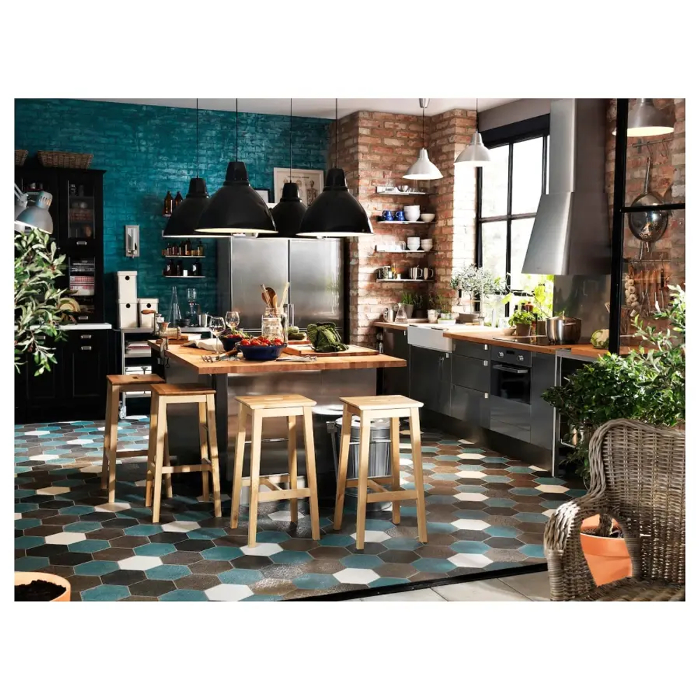 Барный стул - IKEA NILSOLLE/НИЛЬСОЛЛЕ ИКЕА, 39х39х74 см, береза