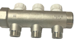 Коллектор TIEMME 1x1/2 н.р.на 3 вых с вентилями