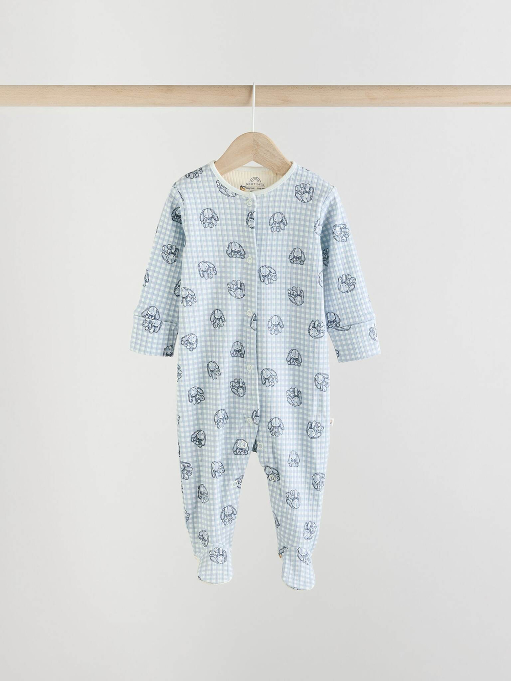 Комбинезон / Cлип для малышей Next E18-368, 3 шт., Белый, Бежевый, Голубой