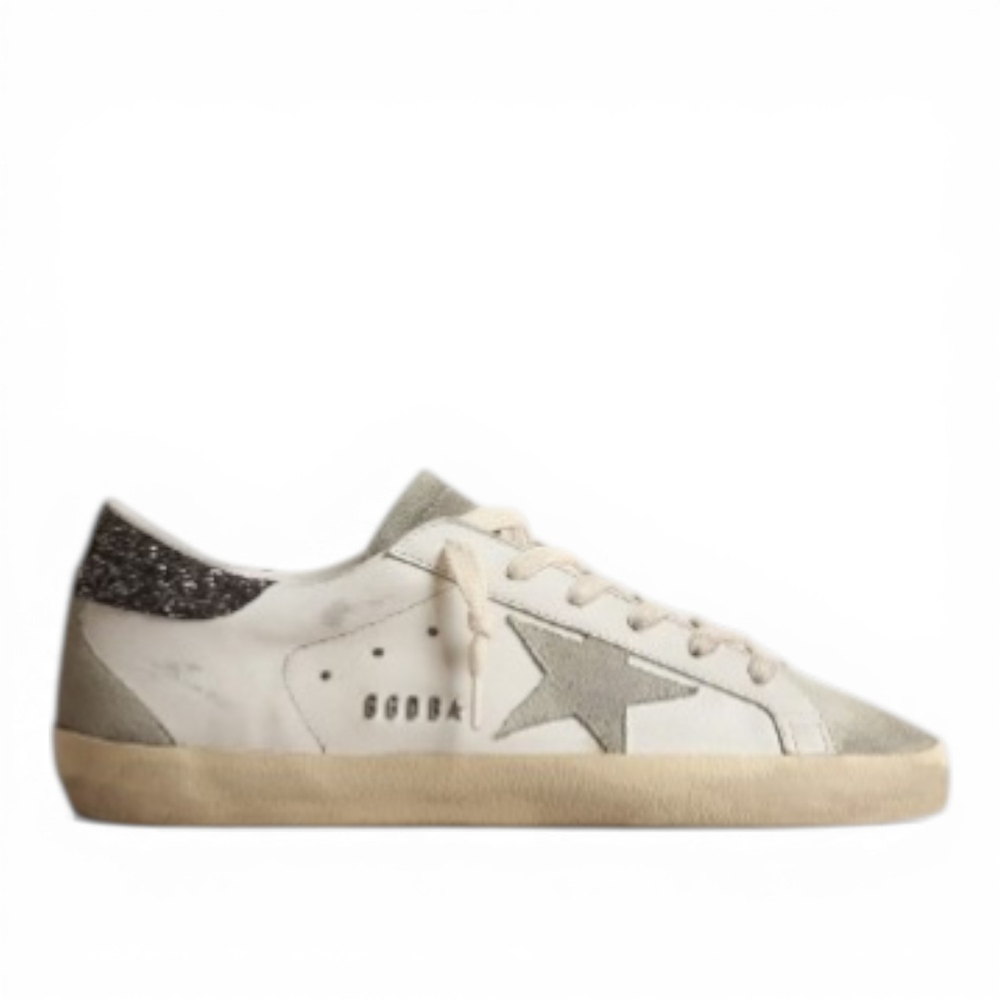 Кеды Women’s Super-Star with gray star and dark gray glitter heel tab