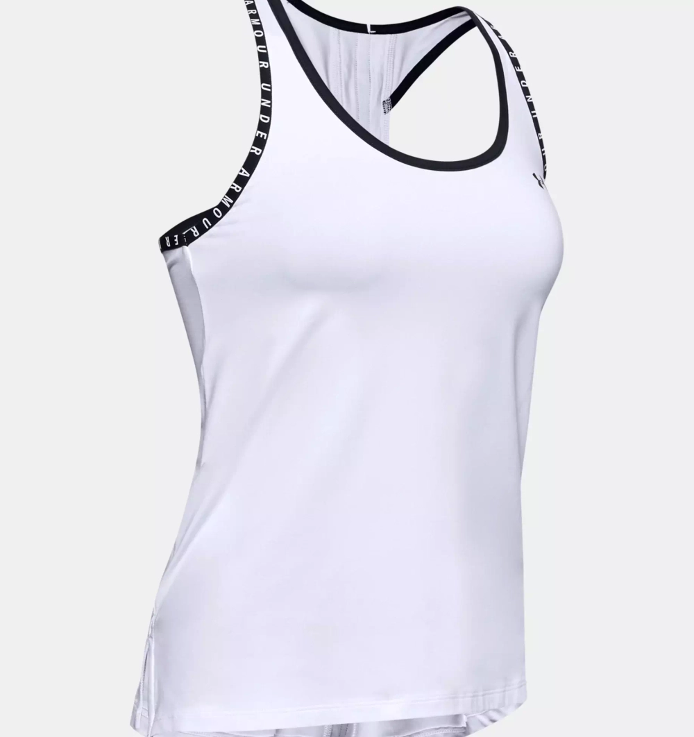 Майка женская спортивная Under Armour UA Knockout Tank-WHT