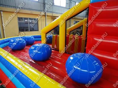 Надувная полоса препятствий "Универсальная", 19,5*7,5*5 м