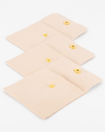 Мешочек замшевый с кнопкой 80×80 мм оптовая фасовка LIKE