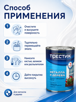 Эмаль Престиж ПФ-115, белая, 0,9 кг