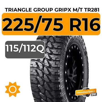 Triangle Group GripX M/T TR281 225/75 R16C 115/112Q XL