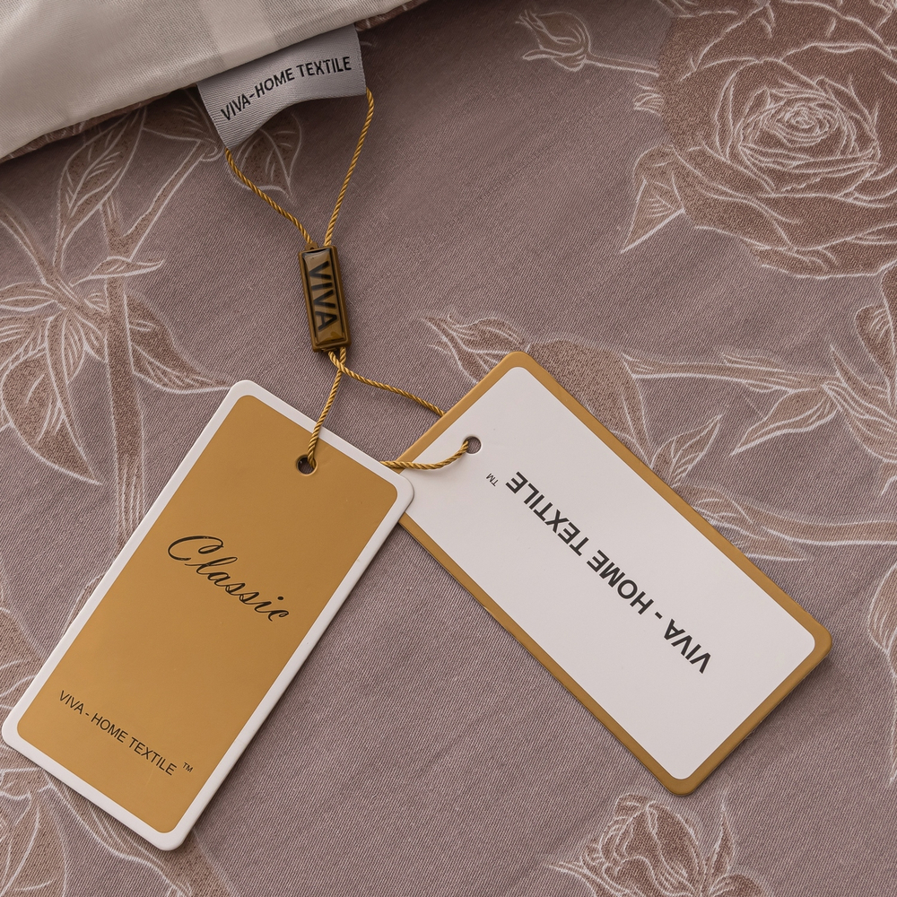 Комплект постельного белья Делюкс Сатин 100% хлопок на резинке LR612