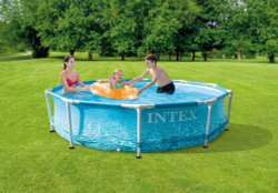 Каркасный бассейн Intex Beachside Metal Frame 305х76 см + фильтр-насос 1250 л/ч (28208)