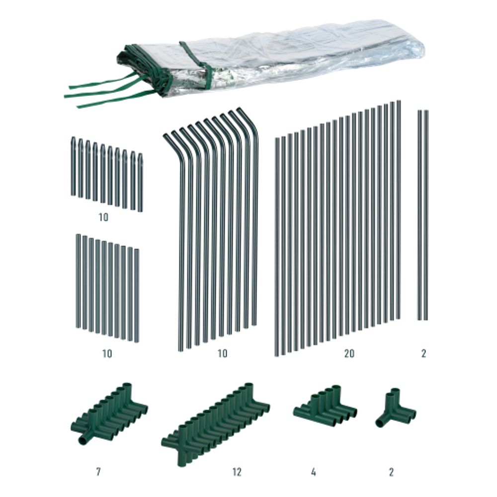 Теплица GREEN APPLE GA-House-4х-frame 3600х900х900 мм 4 отсека | Теплица