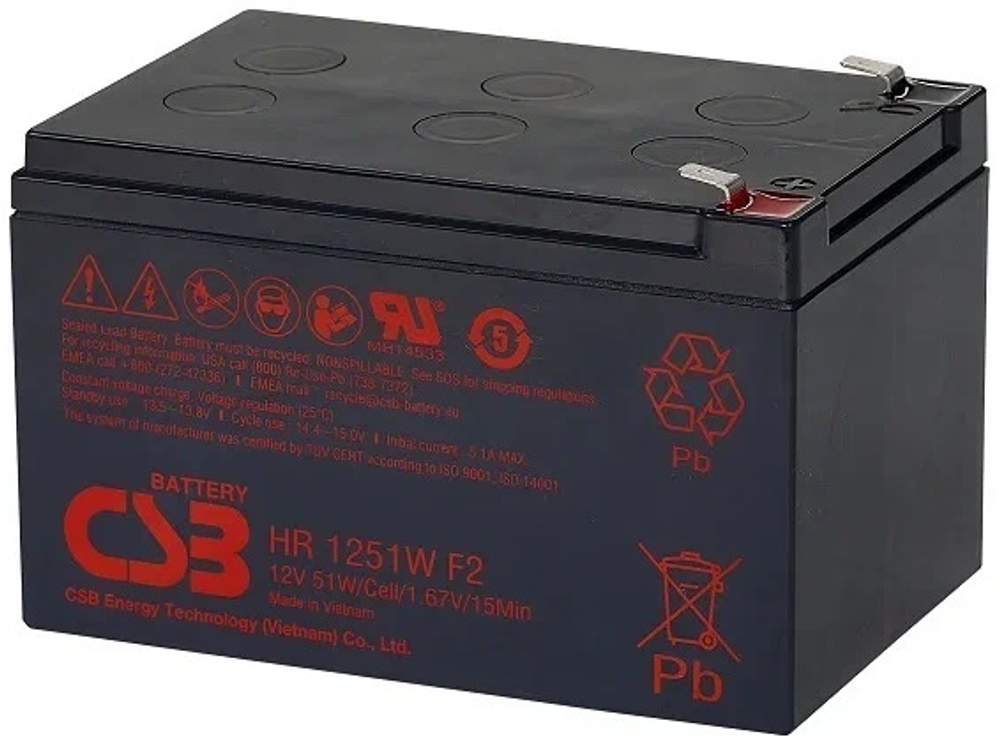 Аккумулятор  CSB HR1251W F2